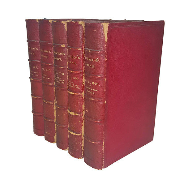 The Works of Alfred Lord Tennyson - Henry S. King, 1877 (5 Red Books)
