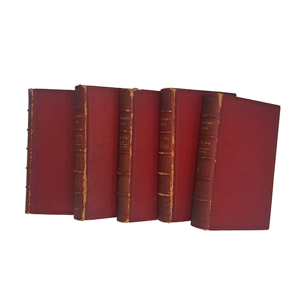 The Works of Alfred Lord Tennyson - Henry S. King, 1877 (5 Red Books)