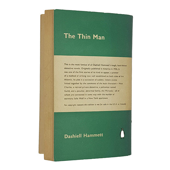 The Thin Man by Dashiell Hammett - Penguin 1961