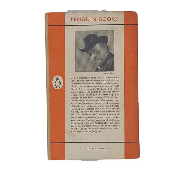 The Man Who Was Thursday by G. K. Chesterton - Penguin 1958