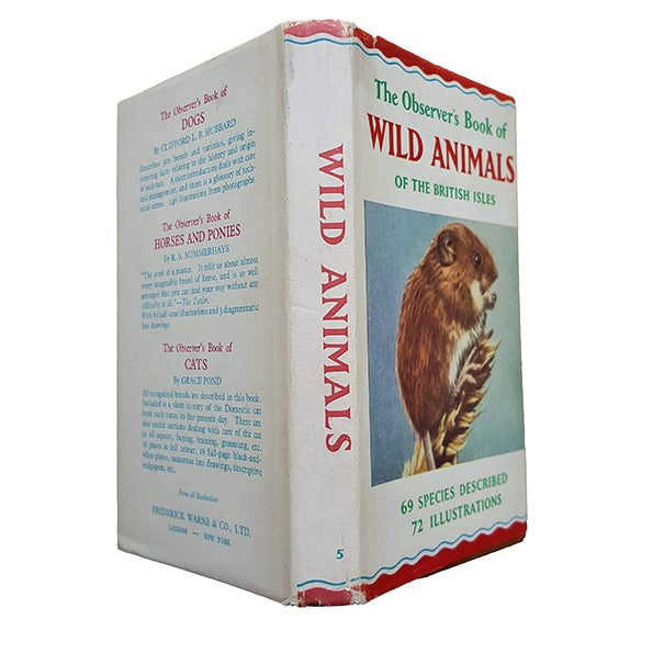 The Observer's Book of Wild Animals of the British Isles by W.J. Stokoe (#5) DJ