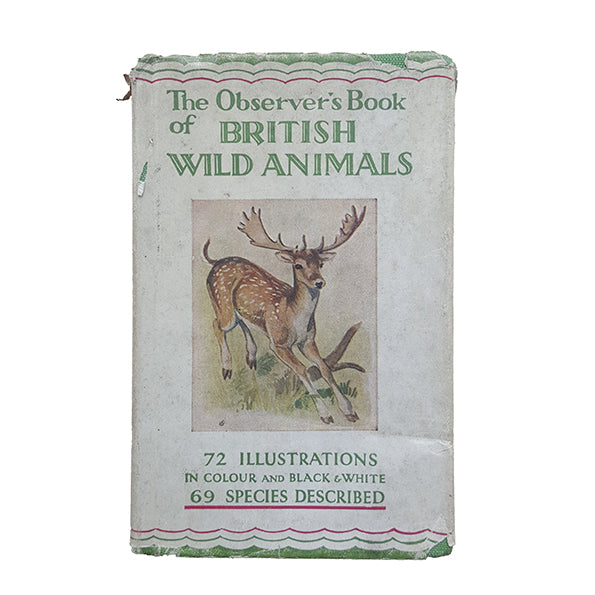 The Observer's Book of British Wild Animals of the British Isles by W.J. Stokoe (#5) DJ