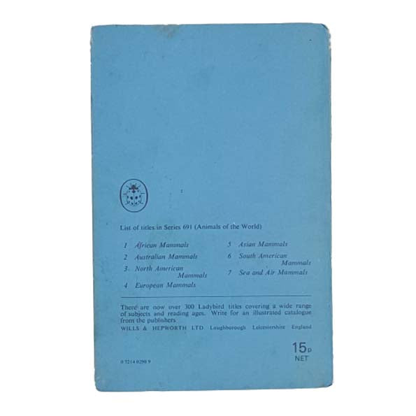 Ladybird 691 Animals of the World: Asian Mammals 1971