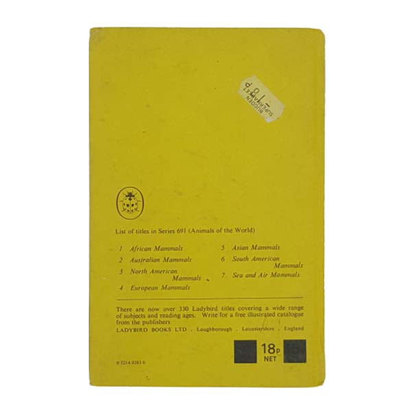 Ladybird 691 Animals of the World: European Mammals 1971