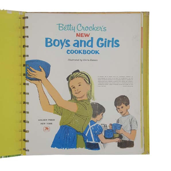 Betty Crocker's Boys and Girls Cookbook - Golden Press 1965