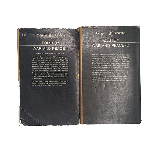 Leo Tolstoy's War and Peace Volume 1 and 2 - Penguin, c.1970