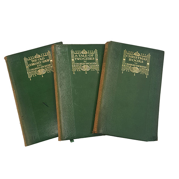 Charles Dickens Novels - Macmillan, 1905-9 (3 Green Books)