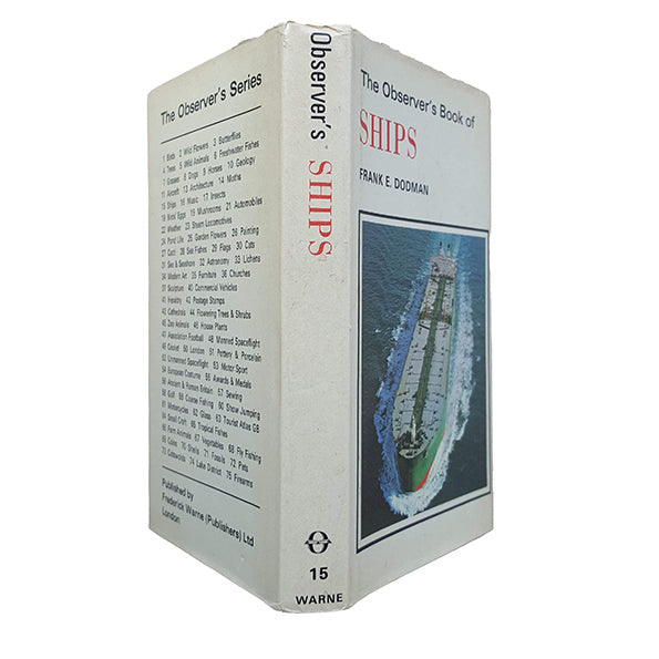 The Observer's Book of Ships by Frank E. Dodman (#15) 1970 DJ