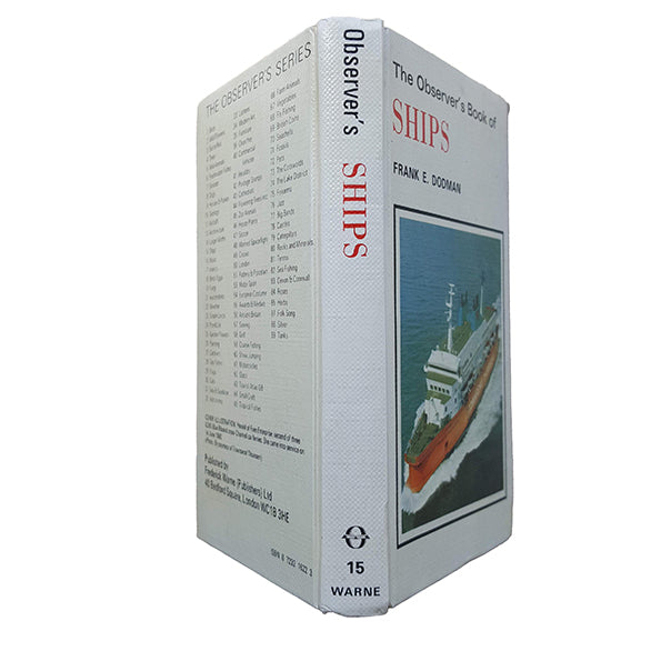 The Observer's Book of Ships by Frank E. Dodman (#15) 1970 DJ