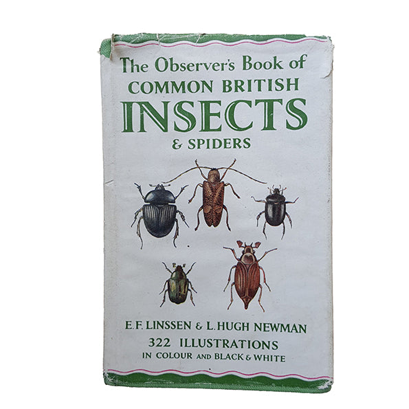 The Observer's Book of Common Insects &amp; Spiders (#17) 1953 DJ