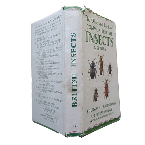 The Observer's Book of Common Insects &amp; Spiders (#17) 1953 DJ