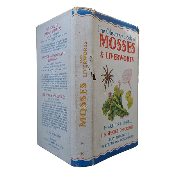The Observer's Book of Mosses, Liverworts by Arthur L. Jewell (#20) 1968 DJ