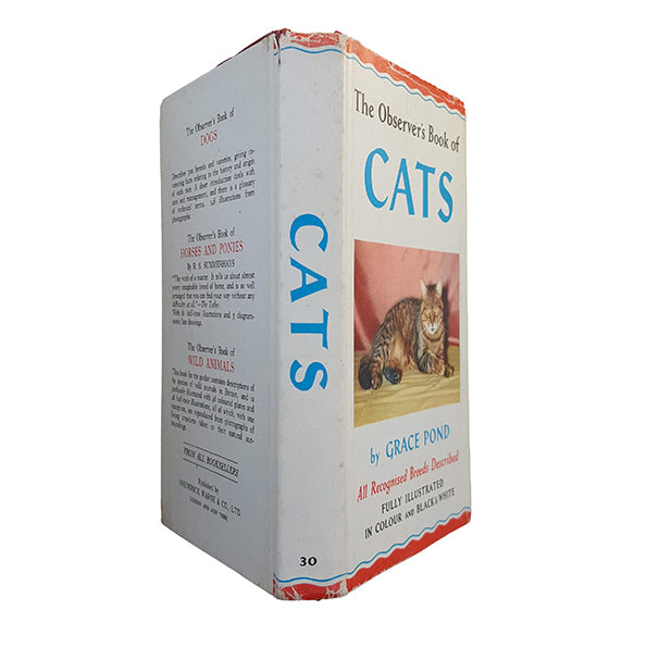 The Observer's Book of Cats by Grace Pond (#30) c.1959 DJ