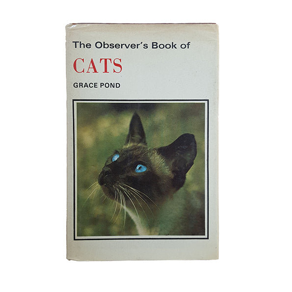 The Observer's Book of Cats by Grace Pond (#30) c.1970 DJ