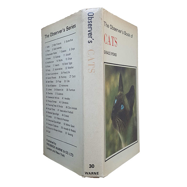 The Observer's Book of Cats by Grace Pond (#30) c.1970 DJ