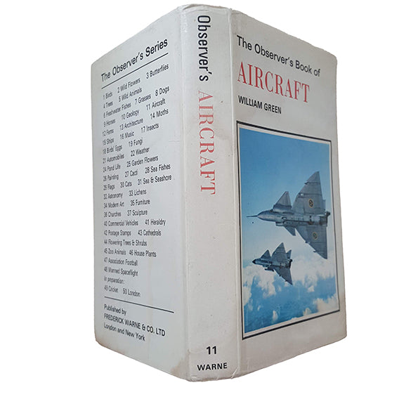 The Observer's Book of Aircraft by William Green &amp; Gerald Pollinger (#11) 1973 DJ