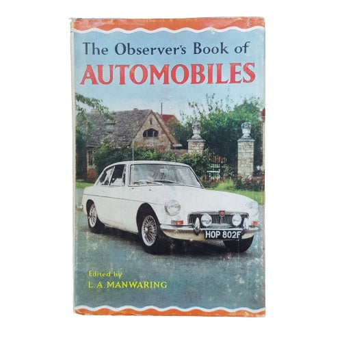 The Observer's Book of Automobiles by Richard T. Parsons (#21) 1967 DJ