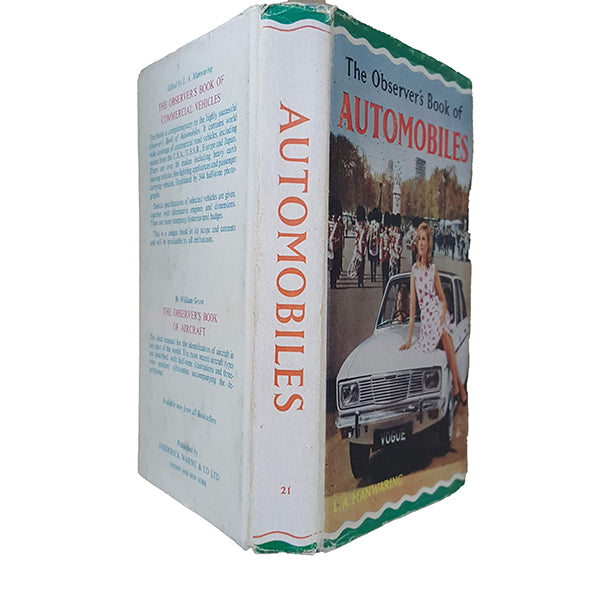 The Observer's Book of Automobiles by Richard T. Parsons (#21) 1967 DJ