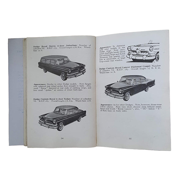 The Observer's Book of Automobiles by Richard T. Parsons (#21) 1956 DJ