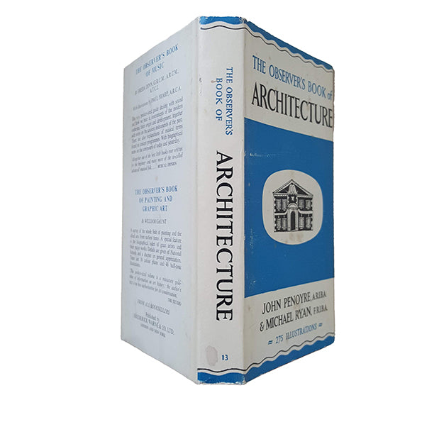 The Observer's Book of Architecture by John Penoyre &amp; Michael Ryan (#13) 1970 DJ