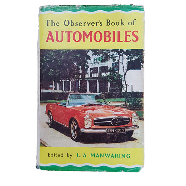 The Observer's Book of Automobiles by Richard T. Parsons (#21) 1965 DJ