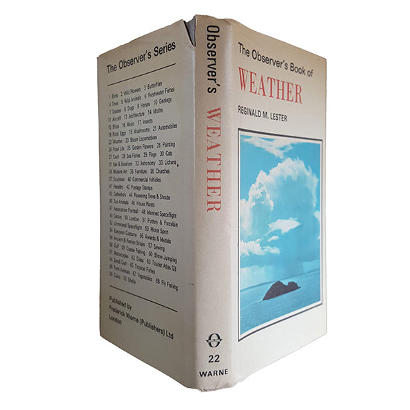 The Observer's Book of Weather by Reginald M. Lester (#22) c.1970 DJ