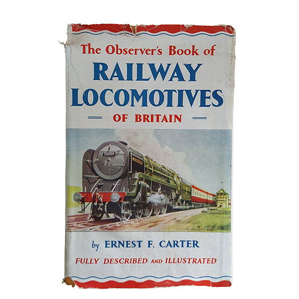 First Edition: The Observer's Book of Railway Locomotives of Britain (#23) 1955 DJ