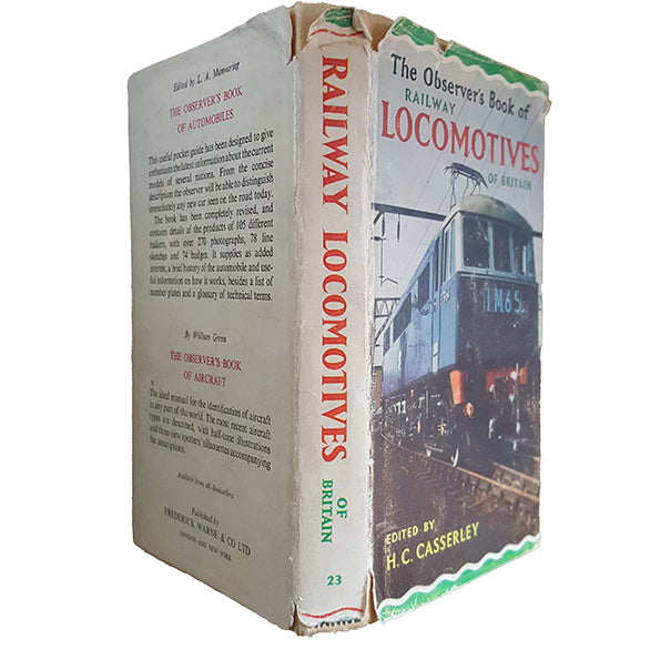 The Observer's Book of Railway Locomotives of Britain by H. C. Casserley (#23) 1966 DJ