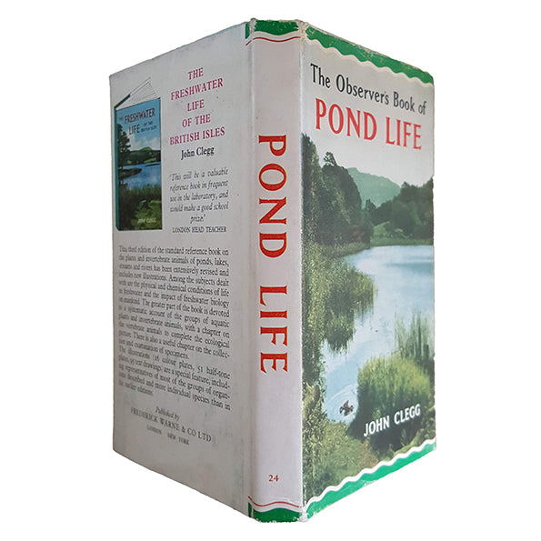 The Observer's Book of Pond Life by John Clegg (#24) 1967 DJ