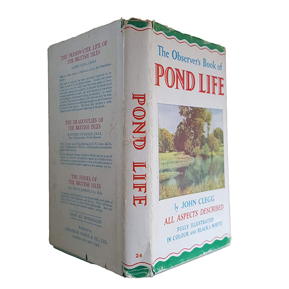 First Edition: The Observer's Book of Pond Life by John Clegg (#24) 1956 DJ