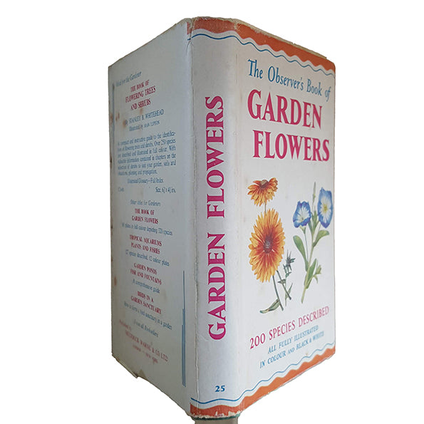 The Observer's Book of Garden Flowers by Arthur King (#25) 1959 DJ