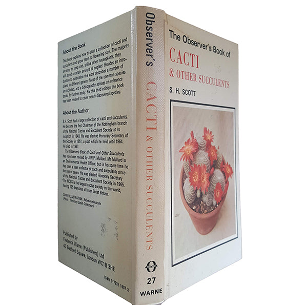 The Observer's Book of Cacti &amp; Other Succulents by S. H. Scott (#27) NO DJ LAMINATED