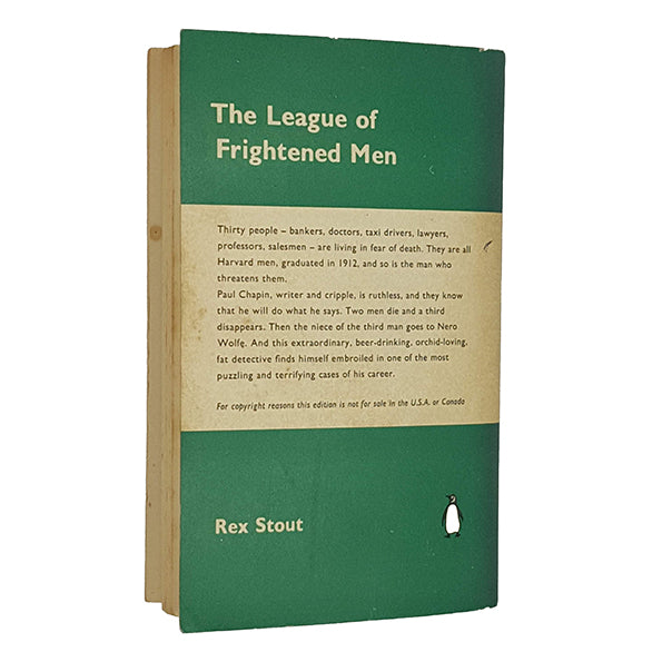 The League of Frightened Men by Rex Stout - Penguin 1961