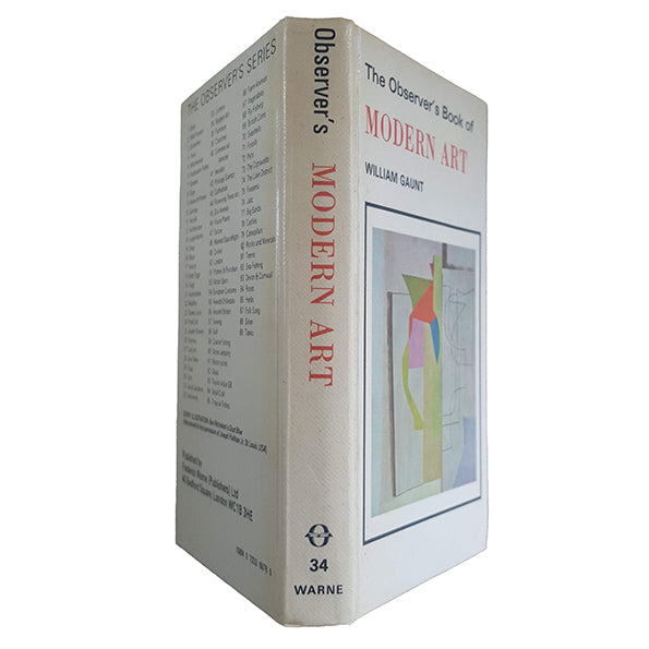 The Observer's Book of Modern Art by William Gaunt (#34) 1980 NO DJ LAMINATED