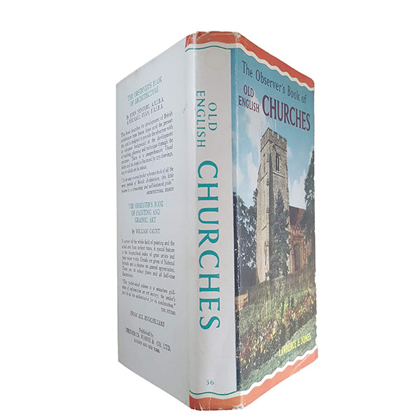 First Edition: The Observer's Book of Old English Churches by Lawrence E. Jones (#36) DJ