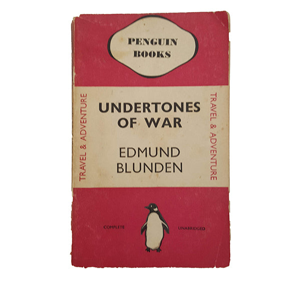 Undertones of War by Edmund Blunden - Penguin, 1936