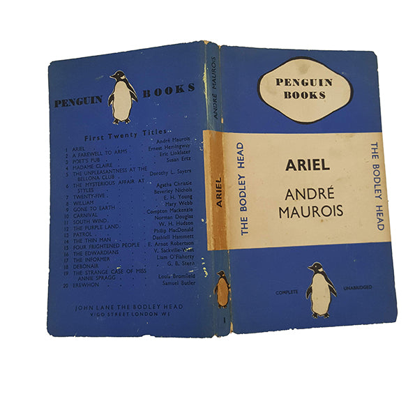 Ariel by André Maurois - Penguin, 1935