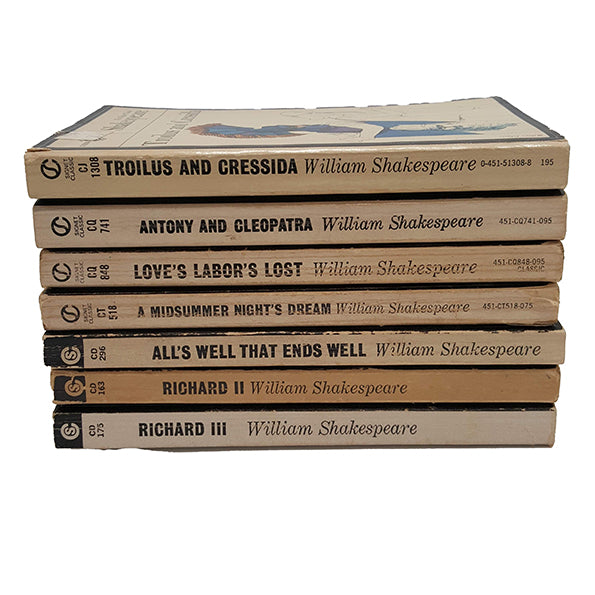 William Shakespeare Vintage Paperback Collection (7 Books) - Signet, 1963-5