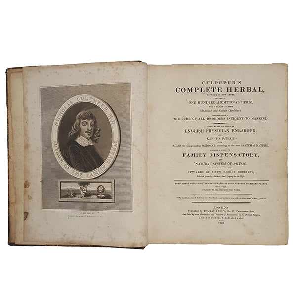 Culpeper's Complete Herbal - Thomas Kelly, 1823