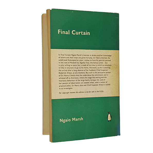 The Final Curtain by Ngaio Marsh - Penguin 1961
