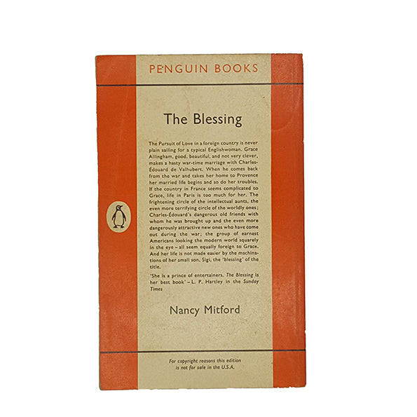 The Blessing by Nancy Mitford - Penguin 1962