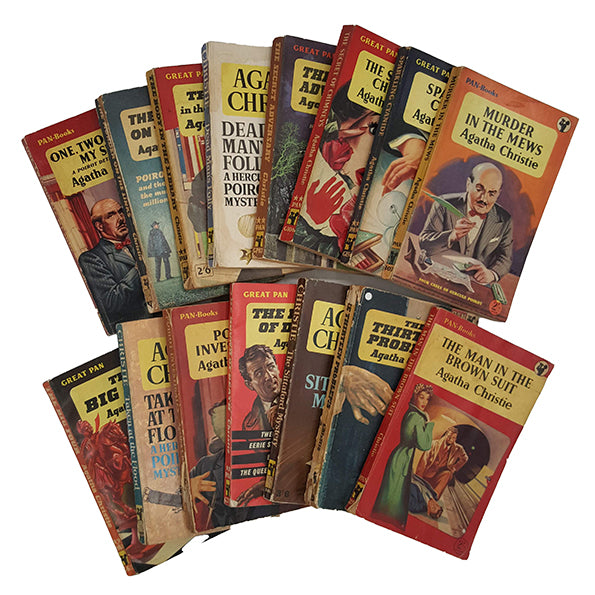 Agatha Christie Vintage 15-Book Collection - Pan, c.1950s