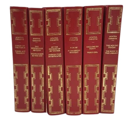 Agatha Christie Collected Works c.1970 (6 Red Books)