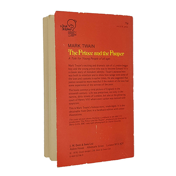 Mark Twain's The Prince and the Pauper - Dent 1977