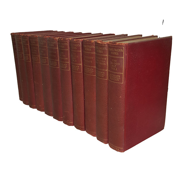 Mark Twain Collected Works - Harper, 1903 (11 Red Books)