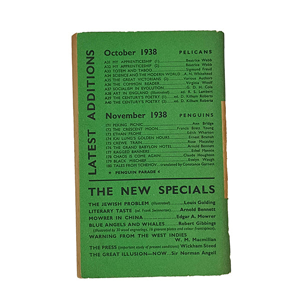 The Four Just Men by Edgar Wallace - Penguin 1938