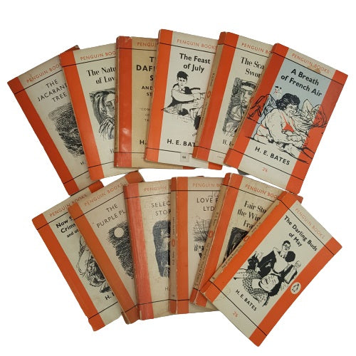 H. E. Bates Collected Penguin Paperbacks c.1960s (12 books)