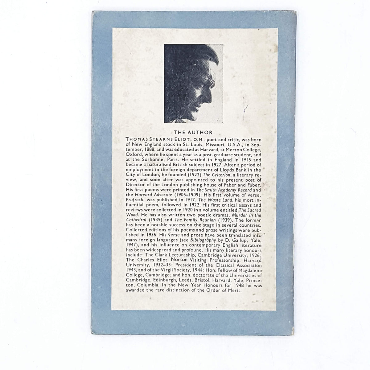 Selected Poems by T.S. Eliot - Penguin, c1948