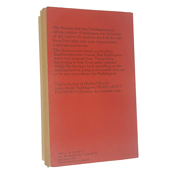 A Bear Called Paddington by Michael Bond - Armada 1974