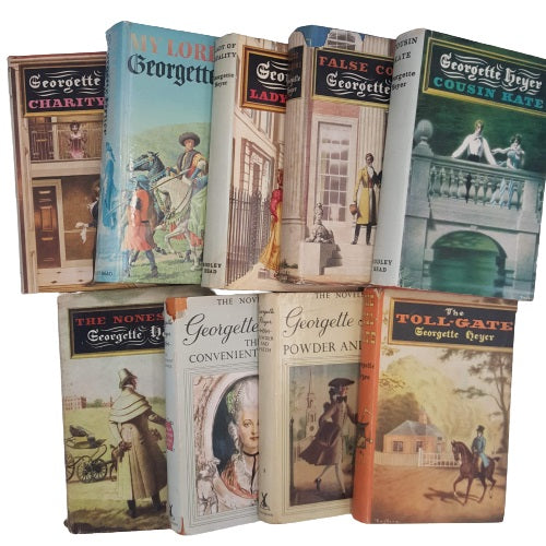 Georgette Heyer - 9 Vintage Books including 1st Editions